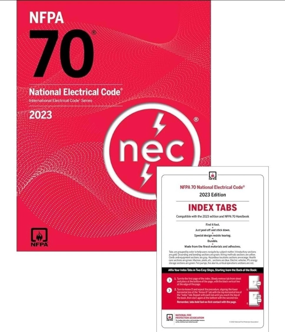 NFPA 70 National Electrical Code Spiral 2023 With Tabs NEC Code Book (US STOCK)
