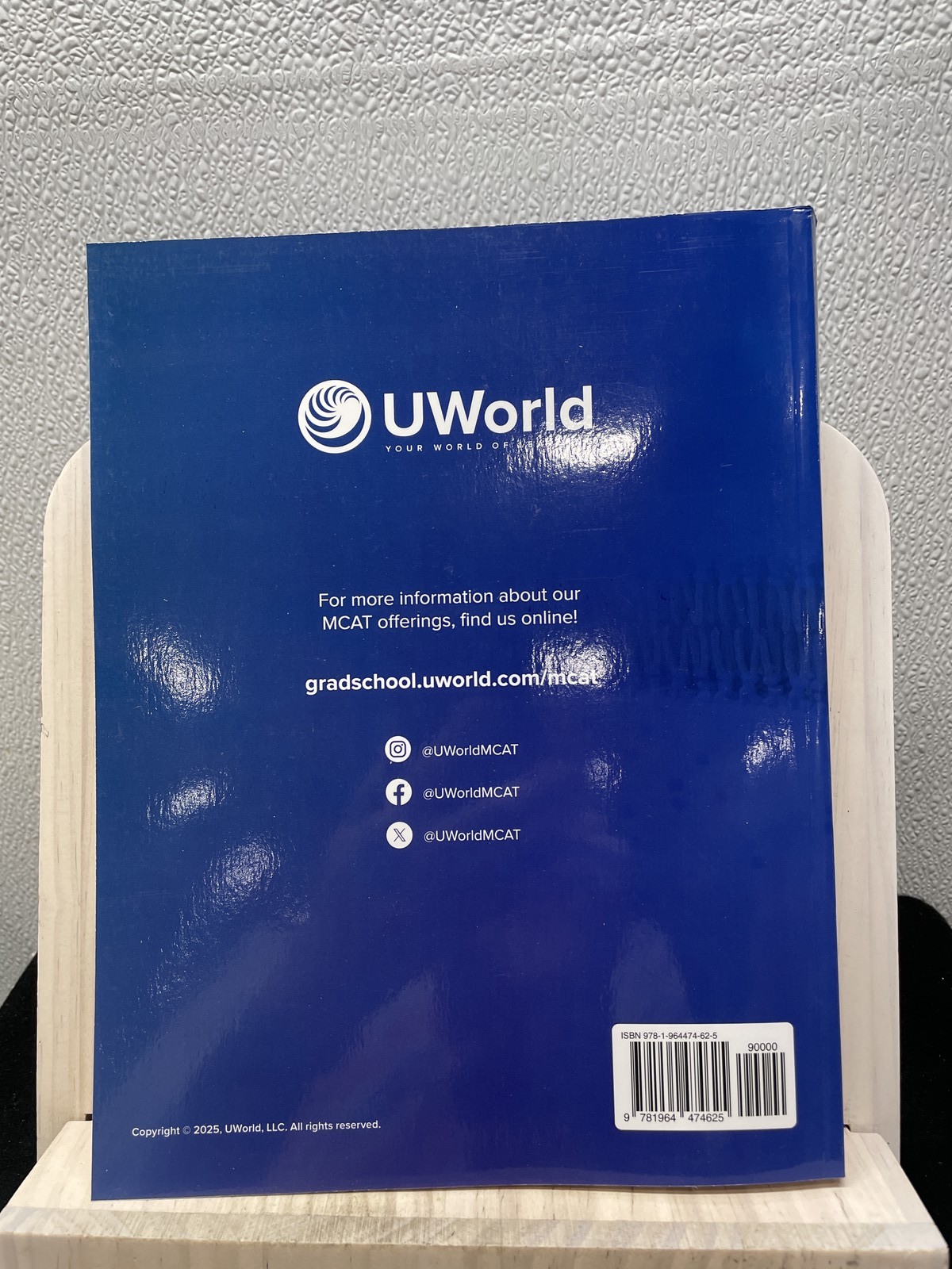 UWorld 2026-2027 MCAT Prep Books Set of 8 Books (No Digital Code) Books Only