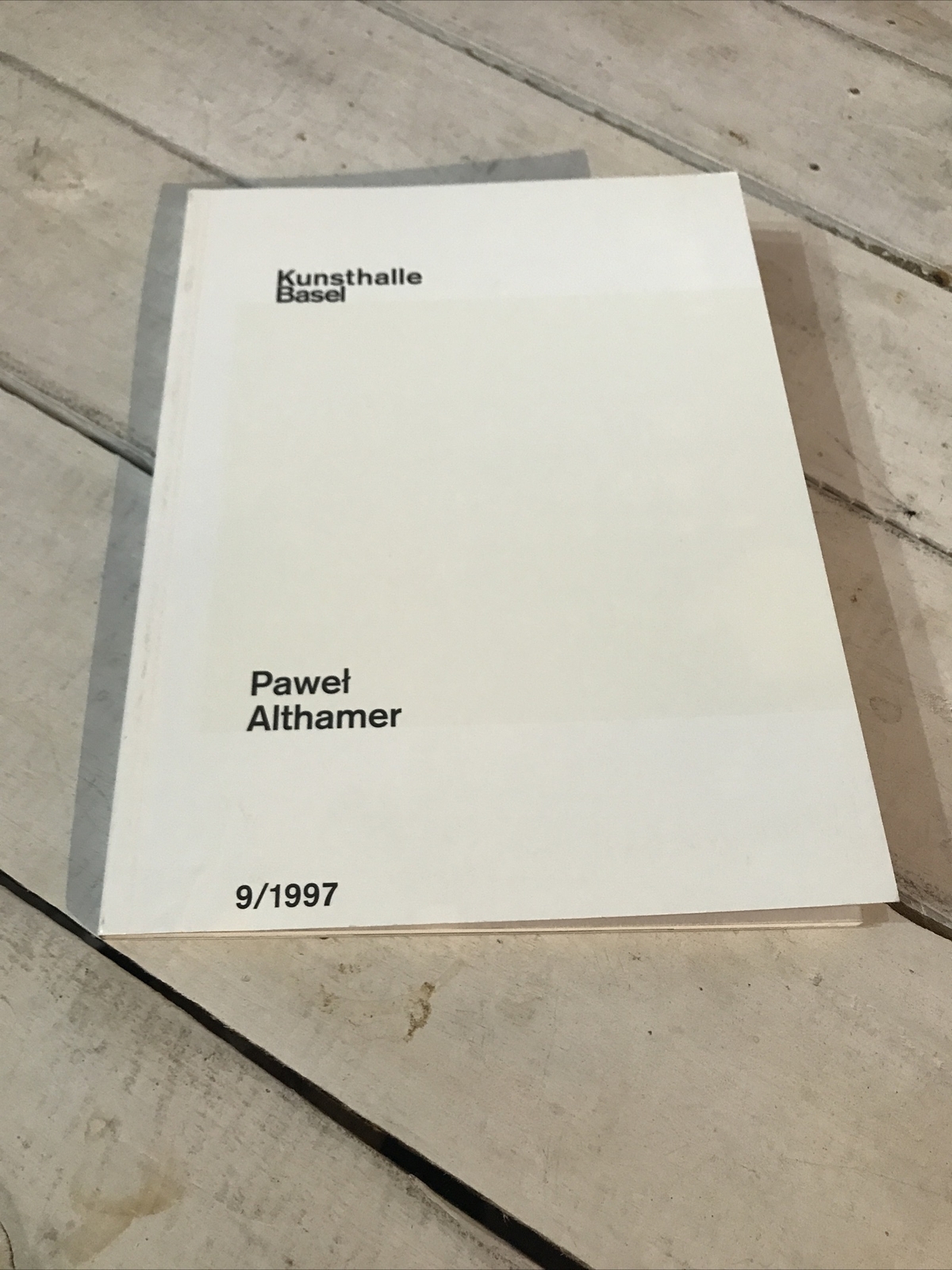Pawel Althamer Kunsthalle Basel Best seller Paperback