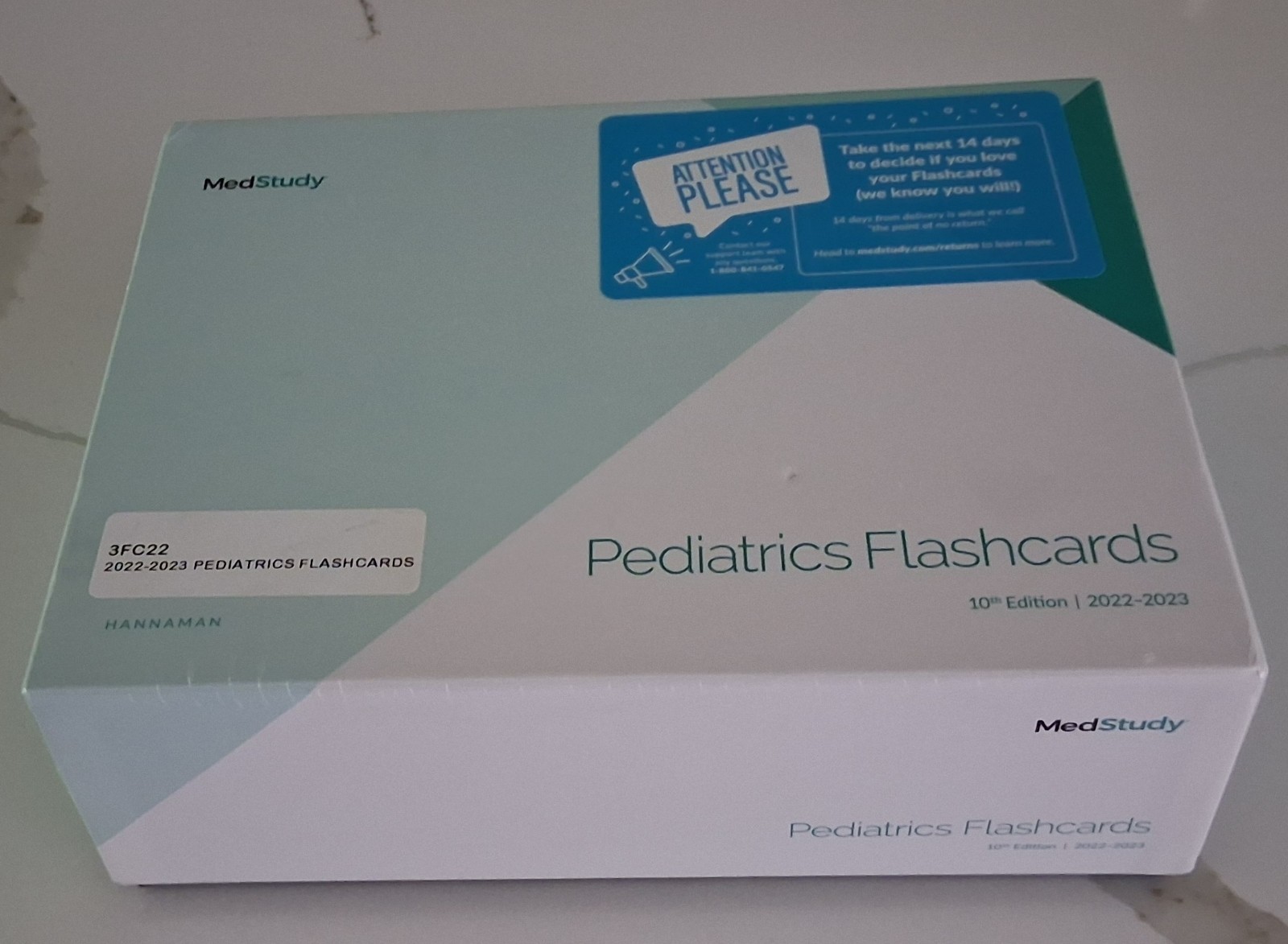 MedStudy Pediatrics Flashcards 10th Edition 2022-2023 BRAND NEW Factory Sealed