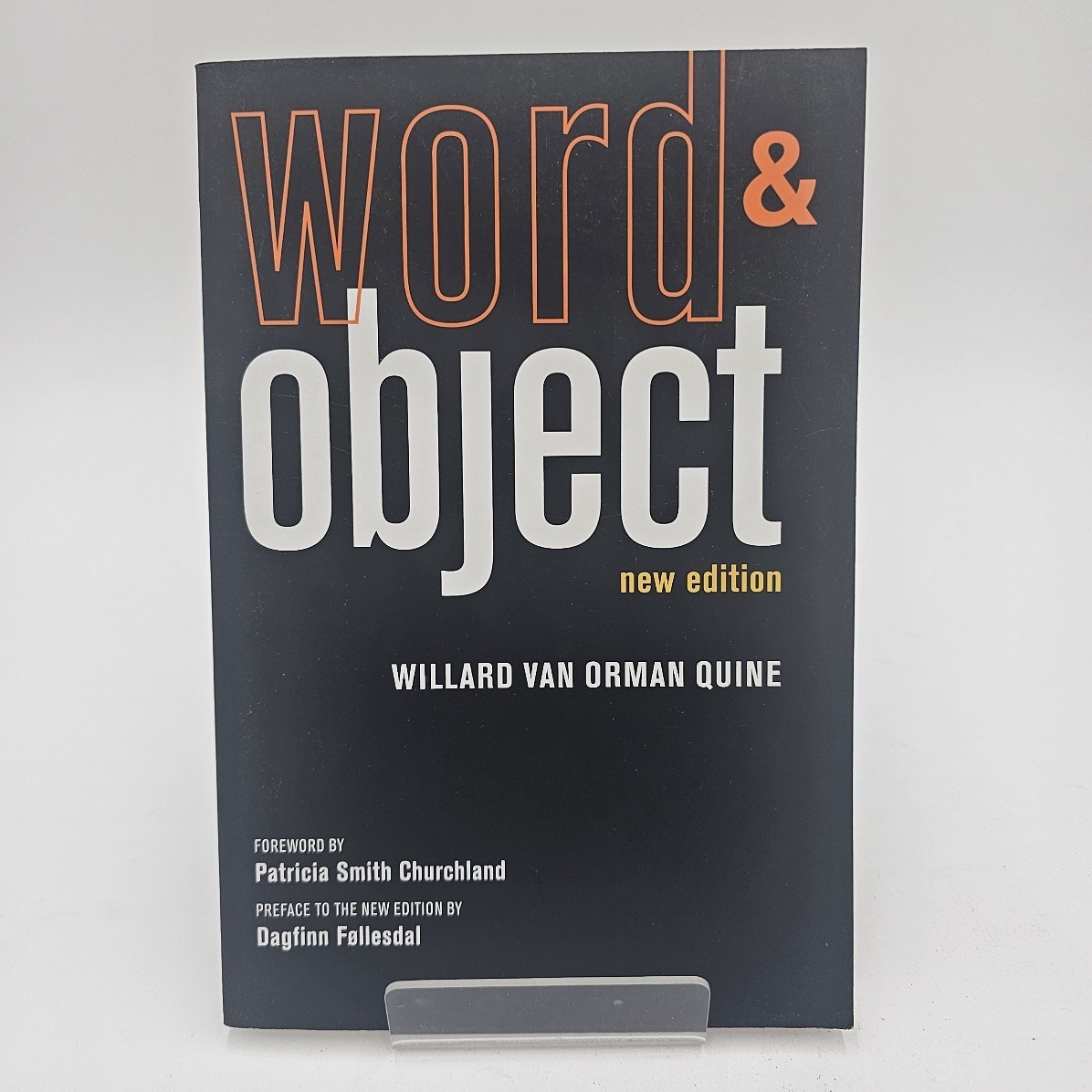 Word & Object by Willard Van Orman Quine | New Edition PB UNMARKED TEXT VG+