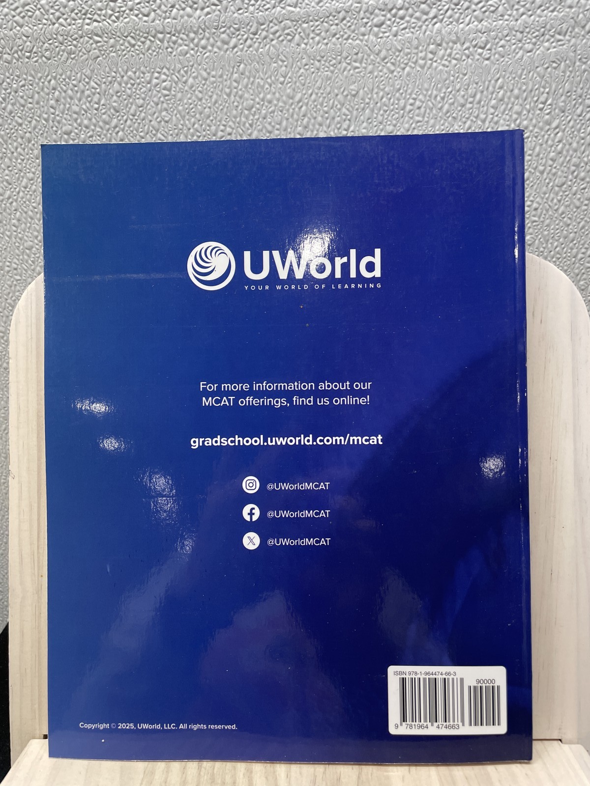 UWorld 2026-2027 MCAT Prep Books Set of 8 Books (No Digital Code) Books Only