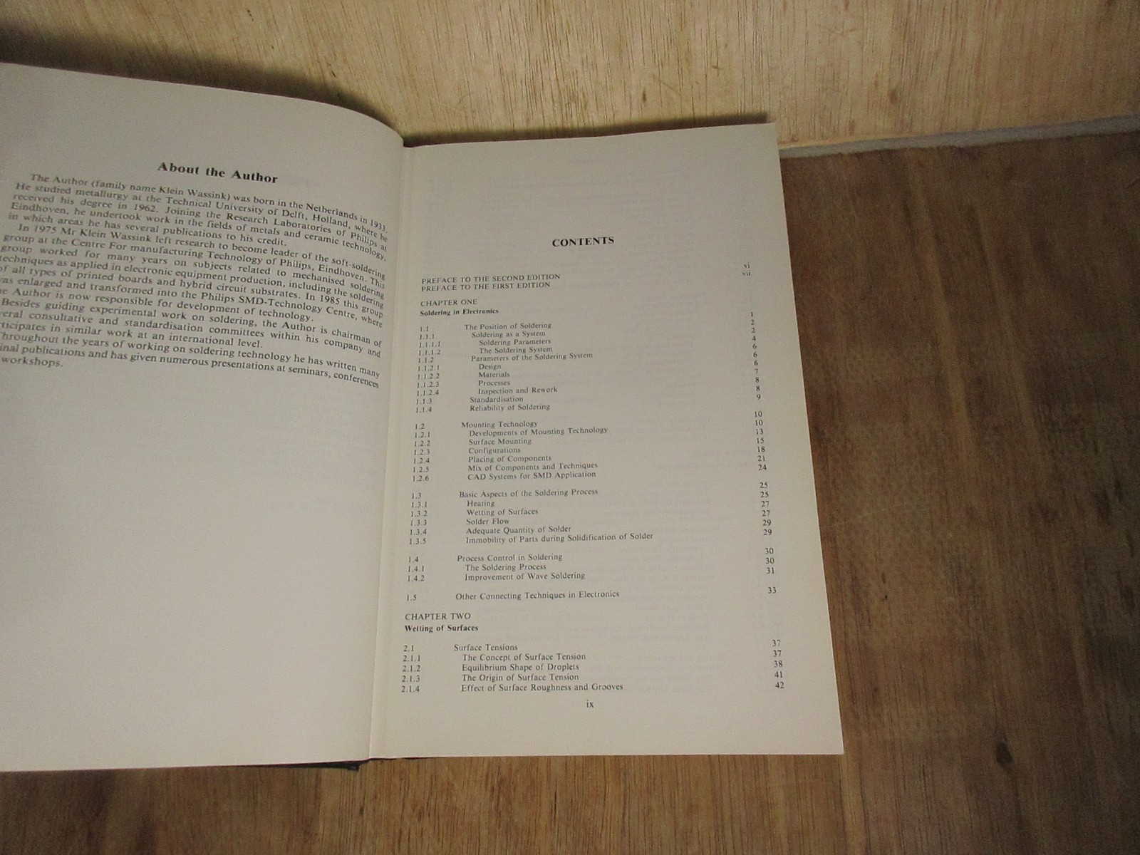 Soldering In Electronics R J Klein Wassnink 2nd edition 1989 Hardcover