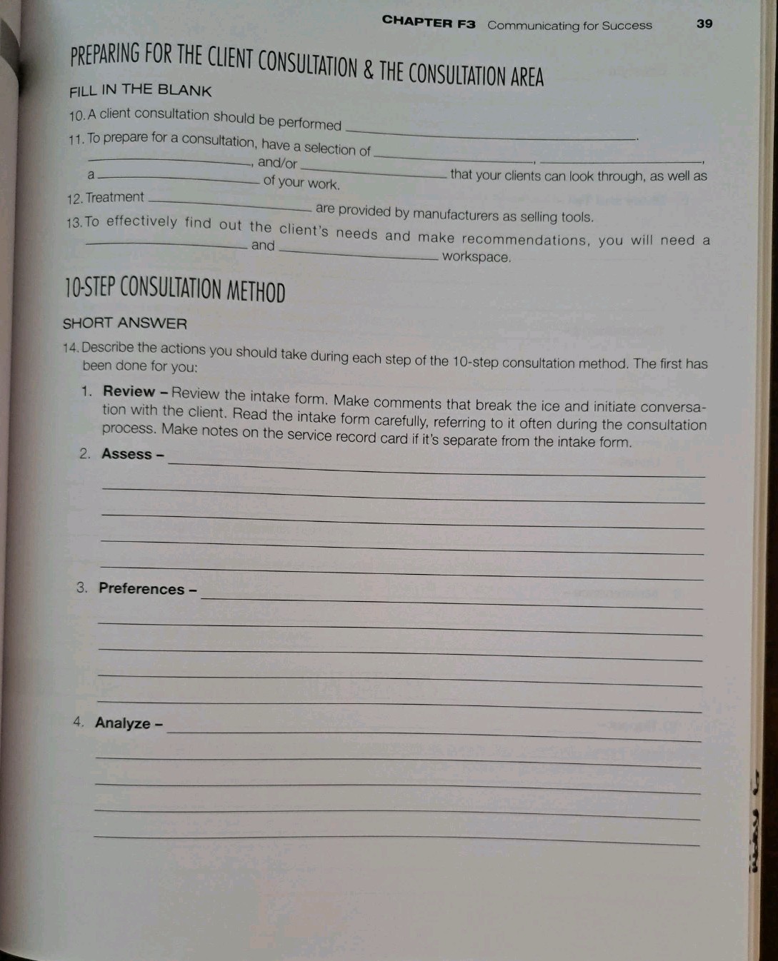 Milady Standard Foundations Workbook Paperback Cengage 2020 – VERY GOOD Cond