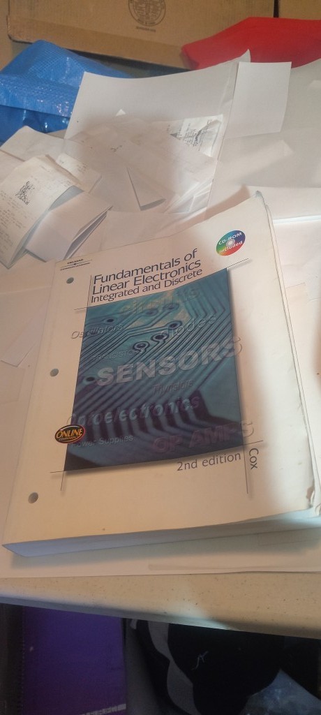Fundamentals of Linear Electronics Integrated and Discrete 2nd ed. book PB DELMA