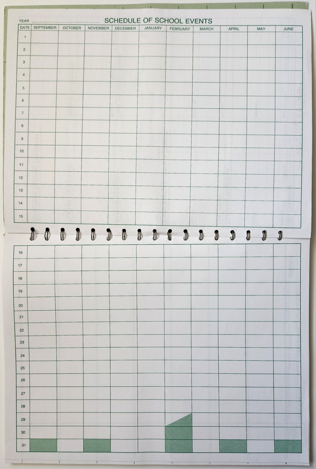 Teacher’s Lesson Planner Record Book Kurtz Bros. 1977 Modern Plan Book Vintage