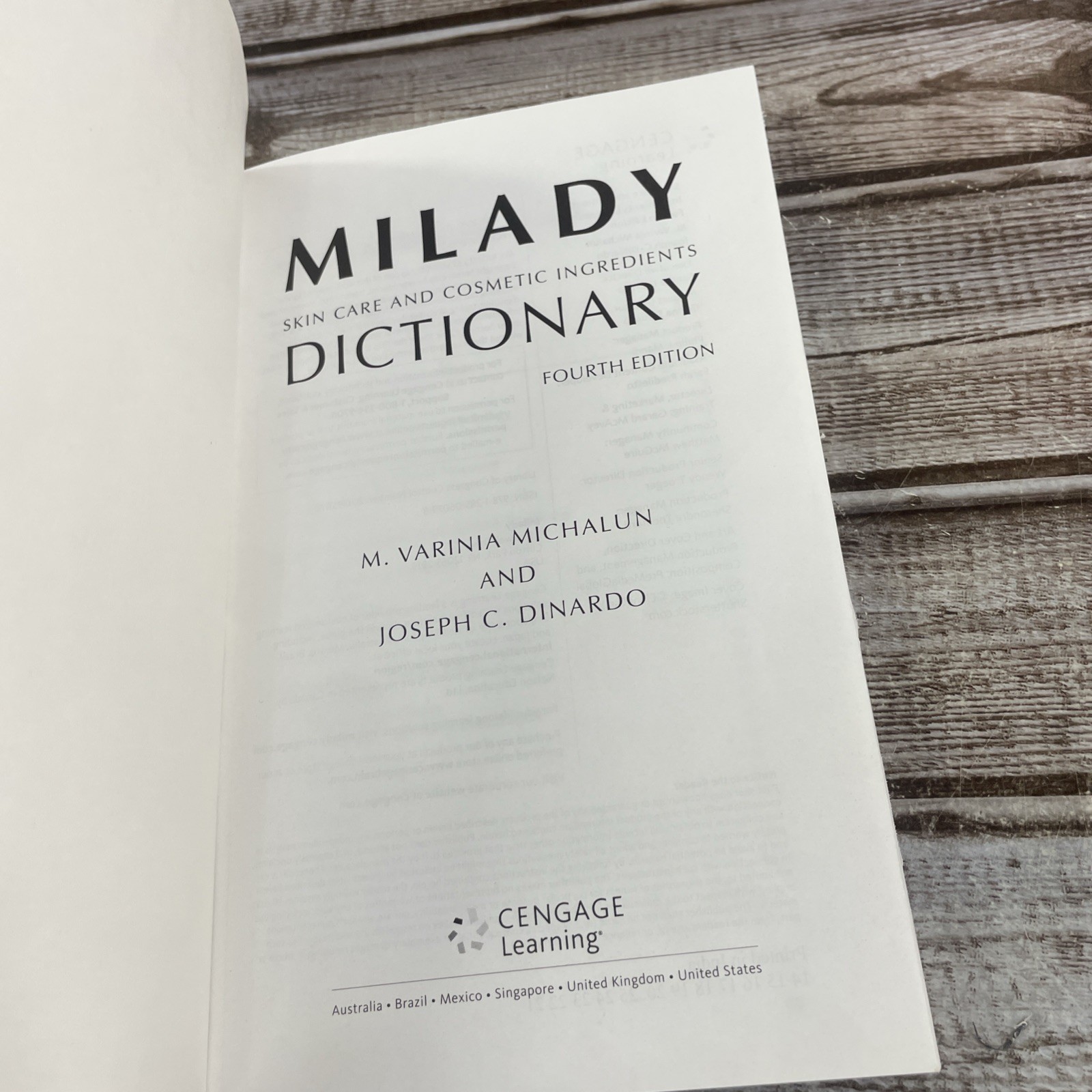 Milady Skin Care and Cosmetic Ingredients Dictionary 4th Edition
