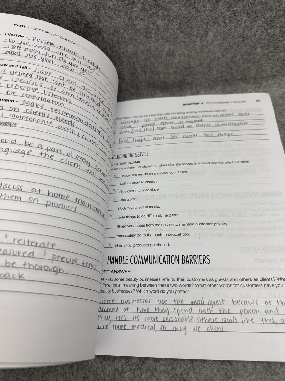 Student Workbook for Milady Standard Foundations by Milady (2019, Trade…